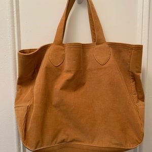 Corduroy tote